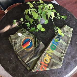 AVIATOR NATION LOGO CUFFED SWEATPANTS - CAMO